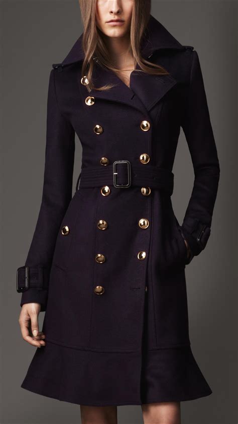 burberry blue faux fur coat|burberry trench coat women long.